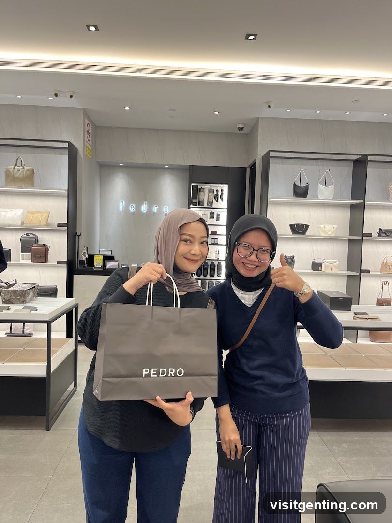 Two women in a retail store