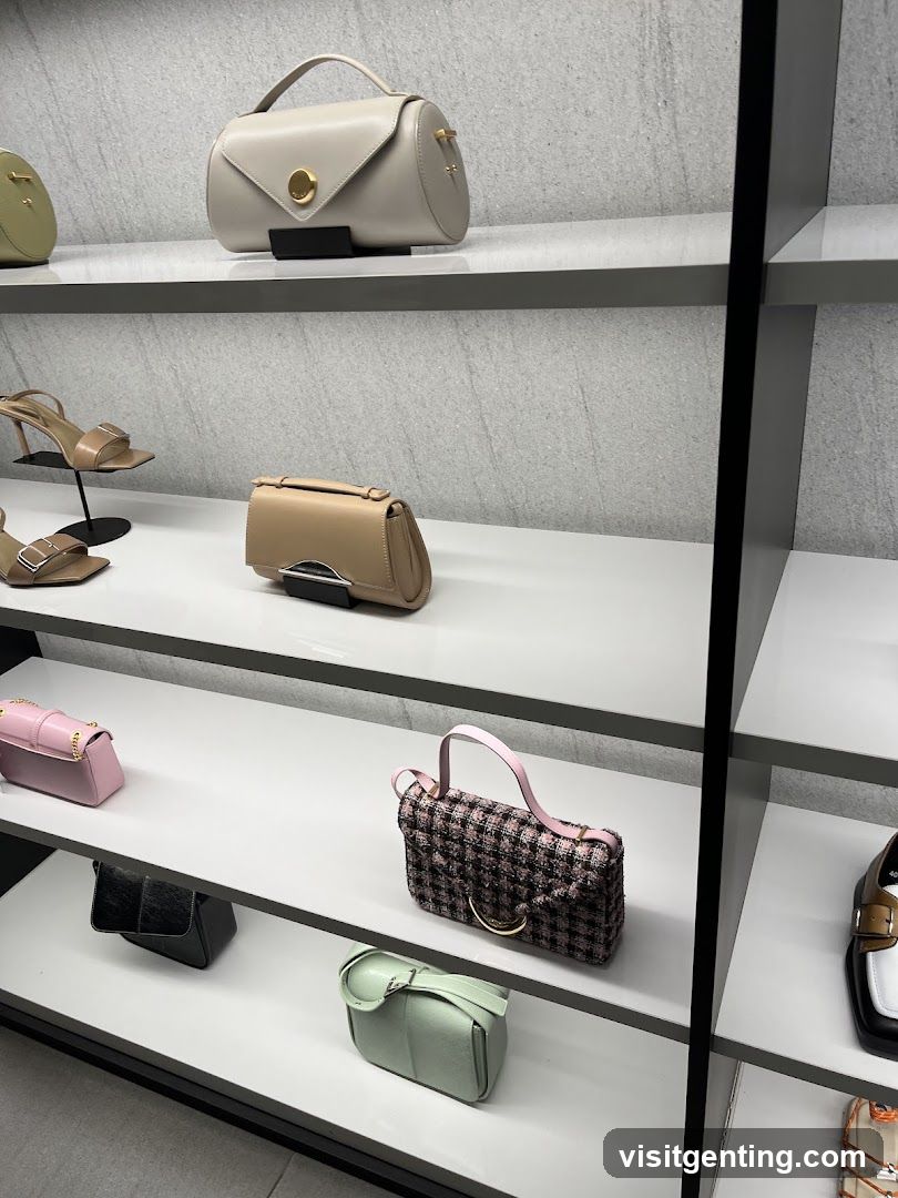 Interior Display of Handbags