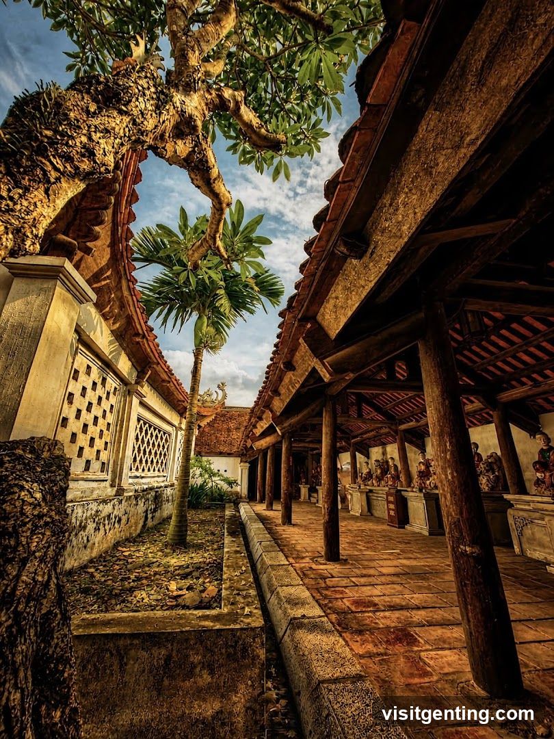 Temple Courtyard View