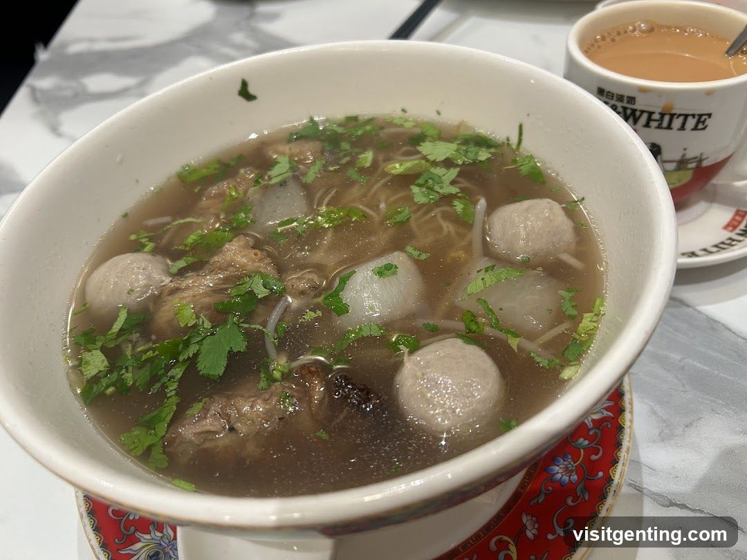 Bowl of Soup with Tea