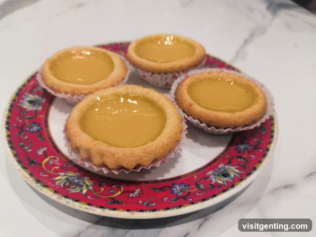 Lemon Tart on Decorative Plate