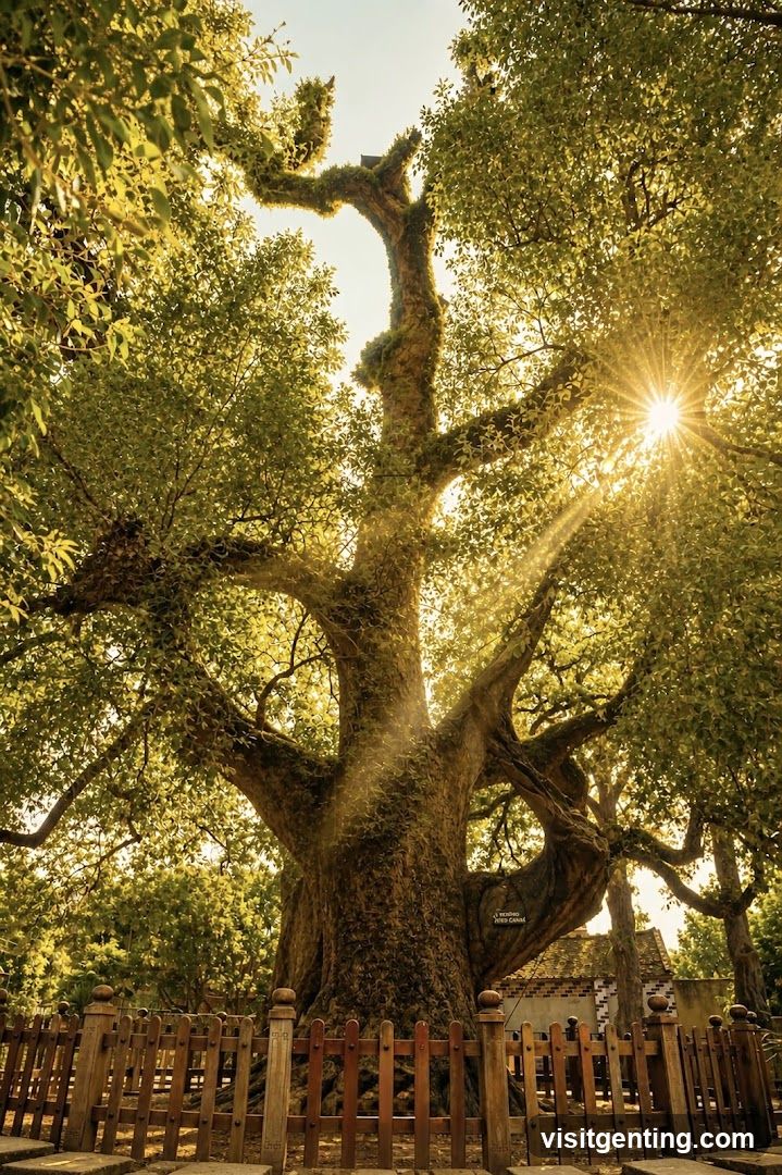 Sunlit Ancient Tree