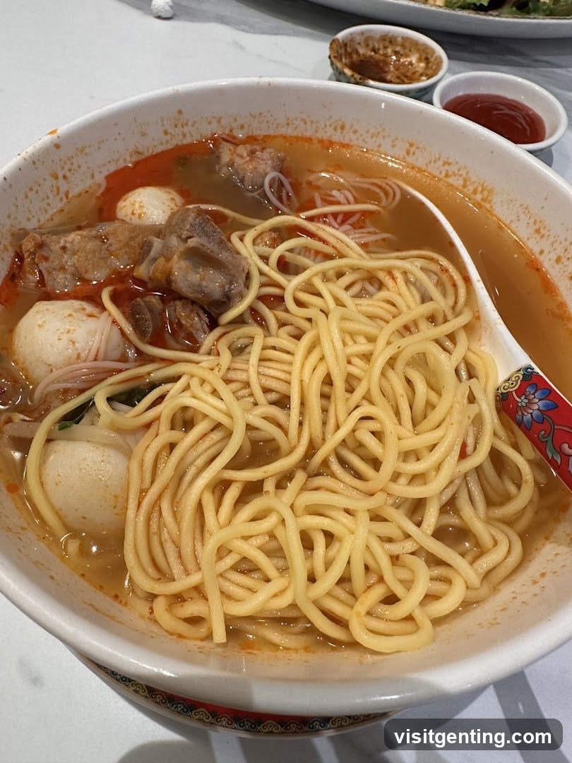 Noodle Soup with Pork Ribs and Fish Balls
