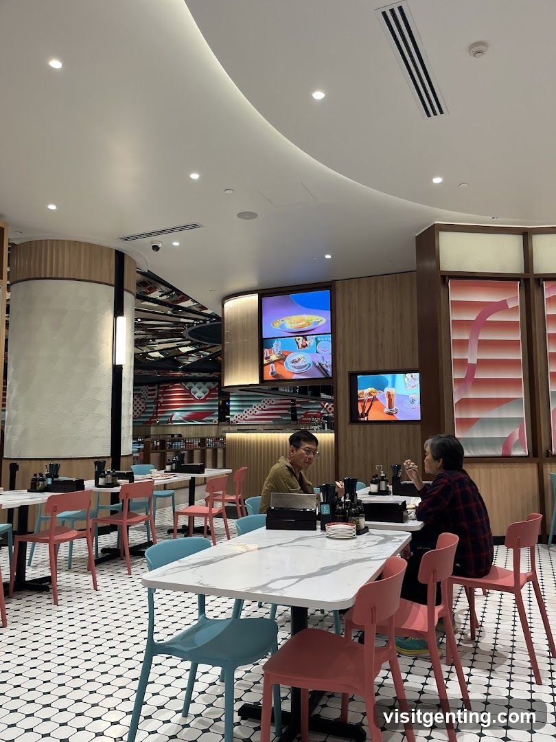 Restaurant Interior with Diners
