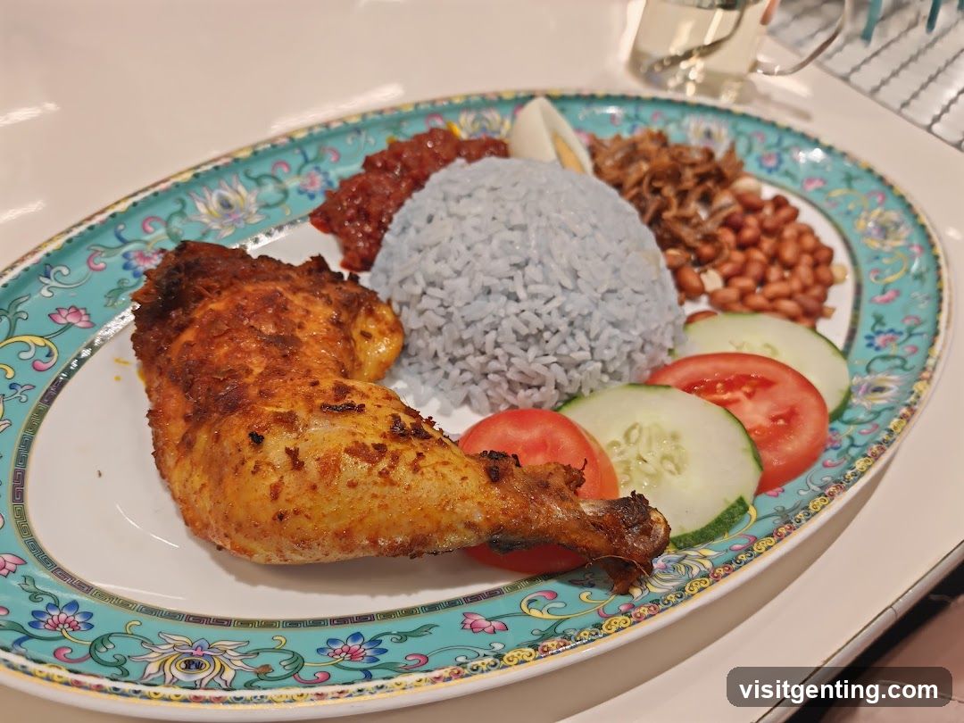 Nasi Lemak with Fried Chicken