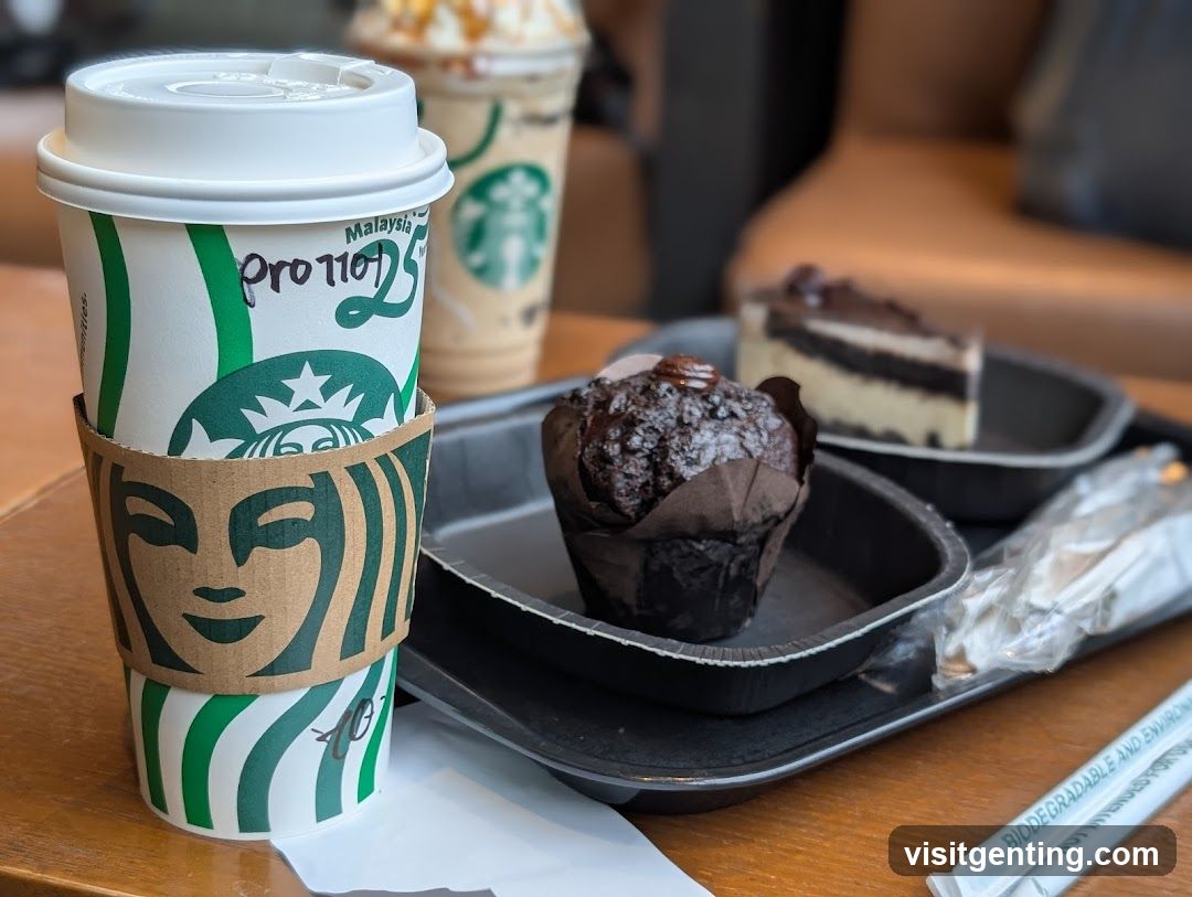 Starbucks Coffee and Pastries