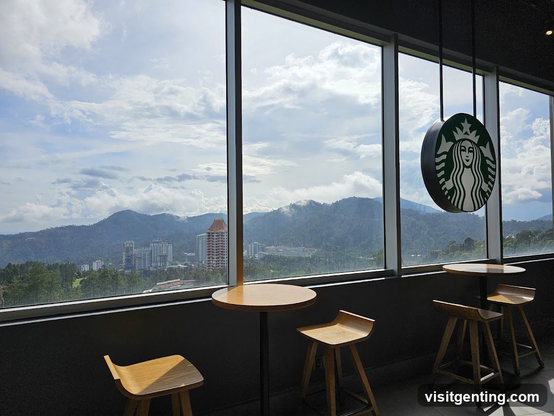 Starbucks Interior with Scenic View