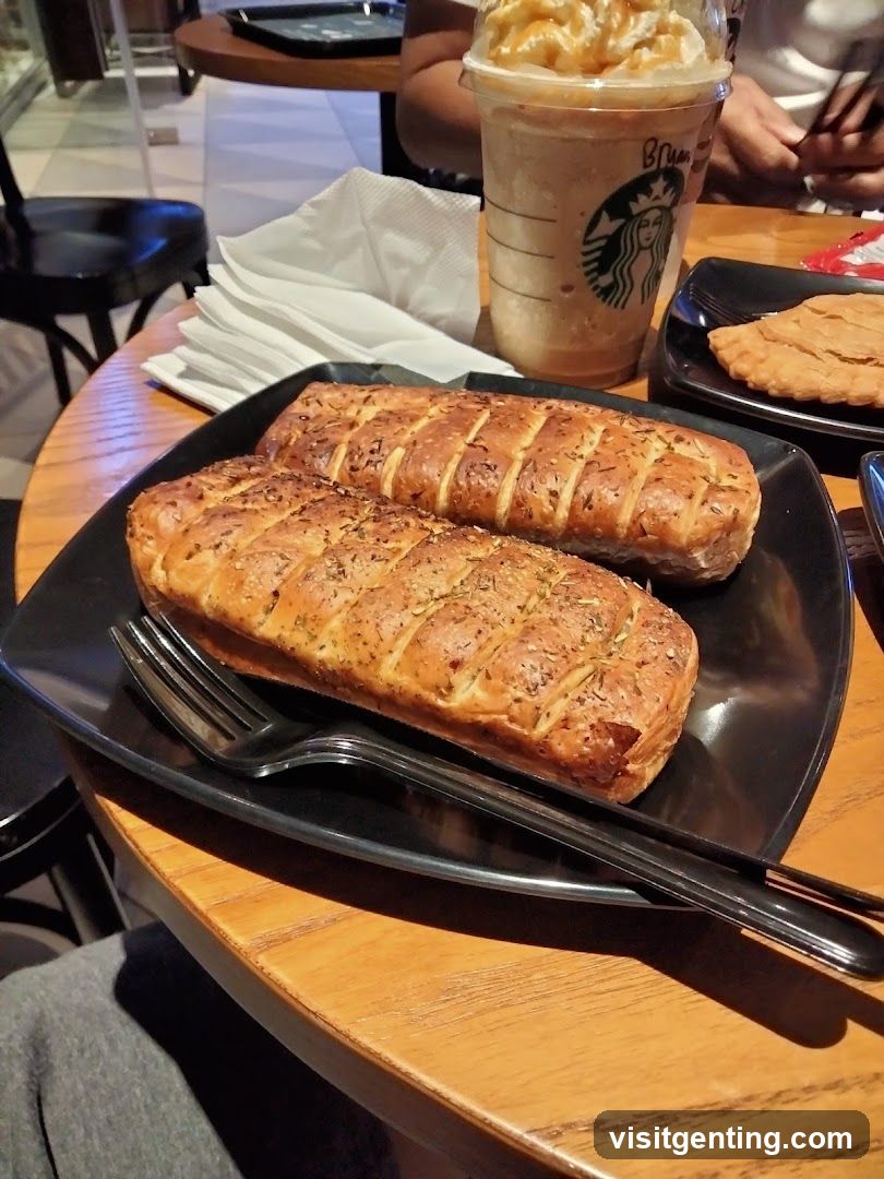 Starbucks Drink and Pastries