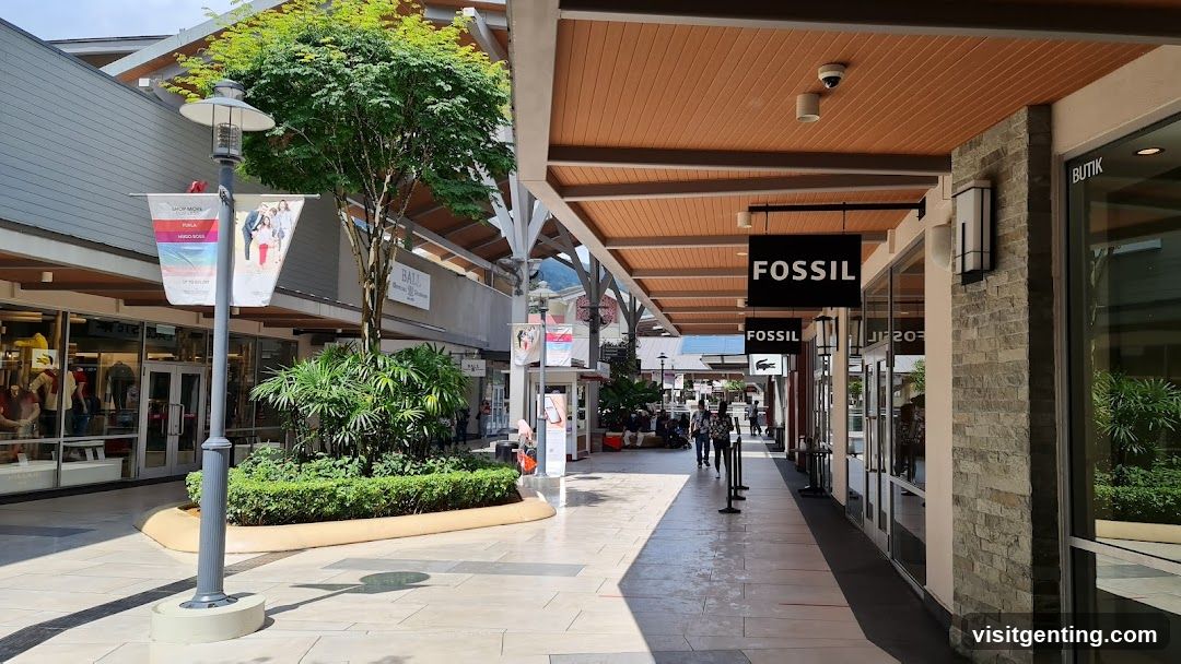 Outdoor Shopping Mall Walkway