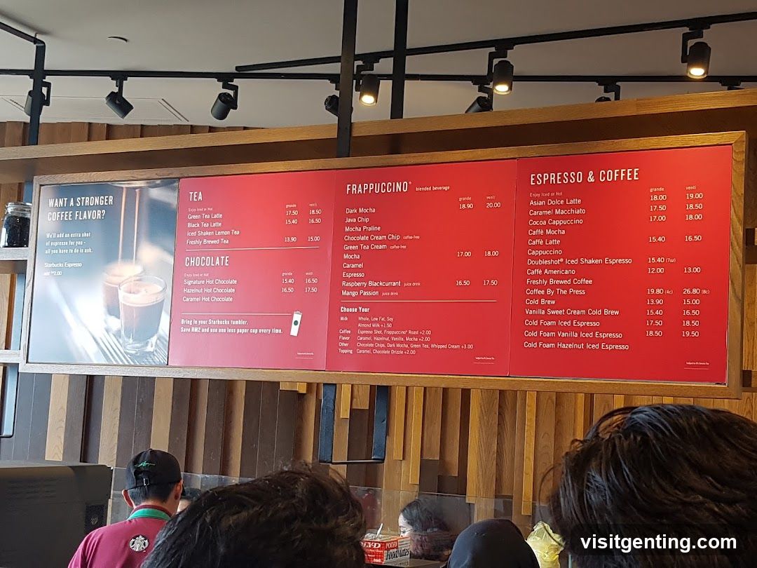 Starbucks Menu