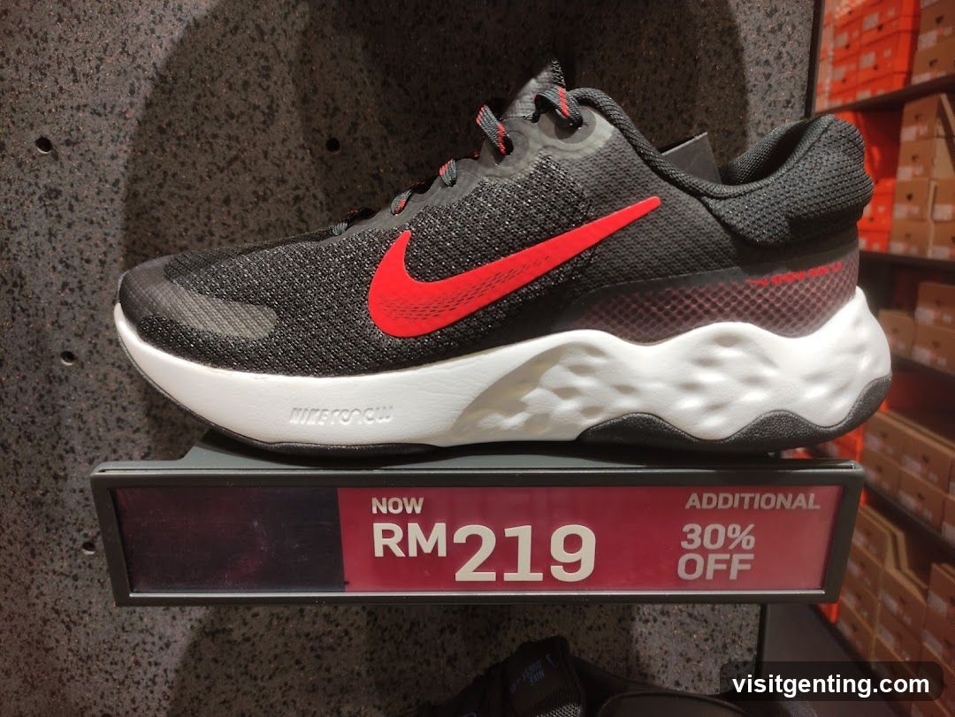Nike Shoe with Sale Tag