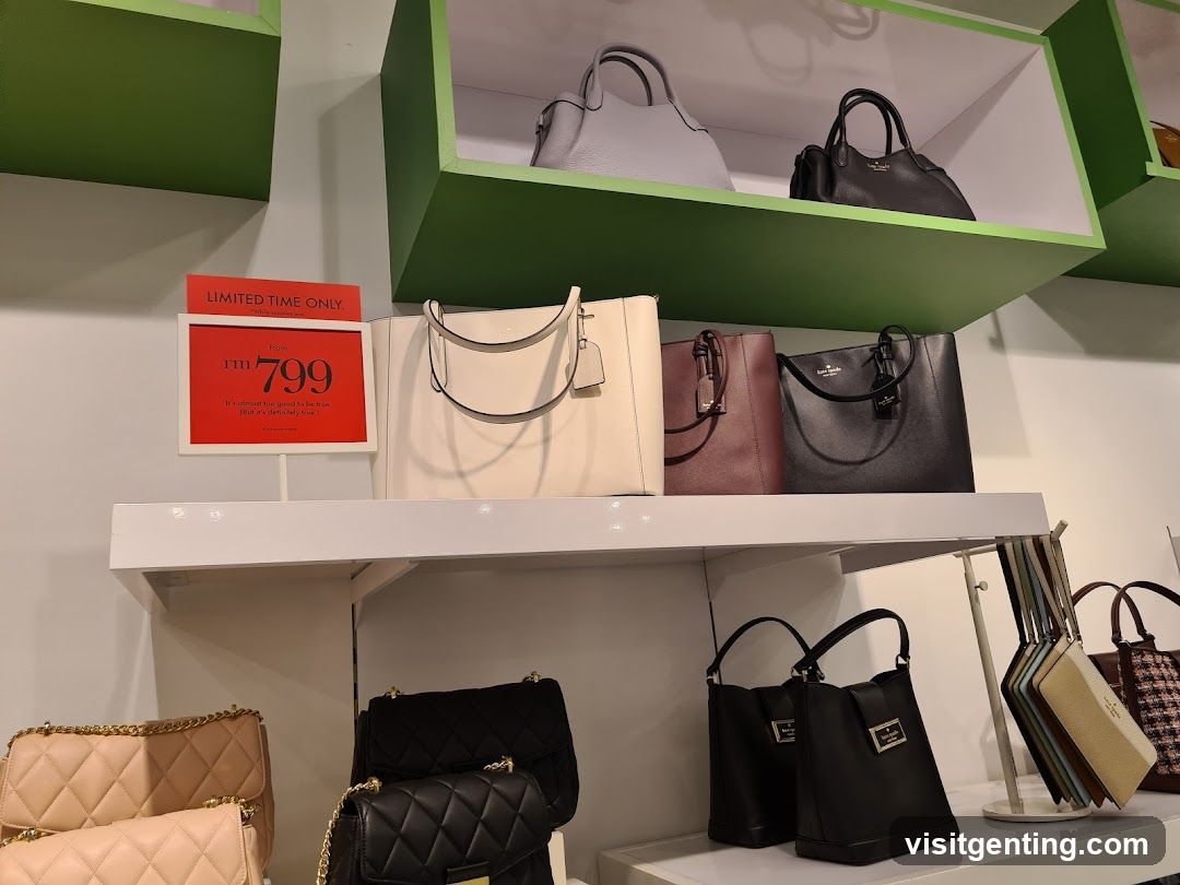 Kate Spade Handbags on Display