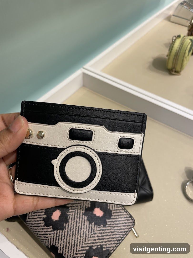 Camera-shaped cardholder