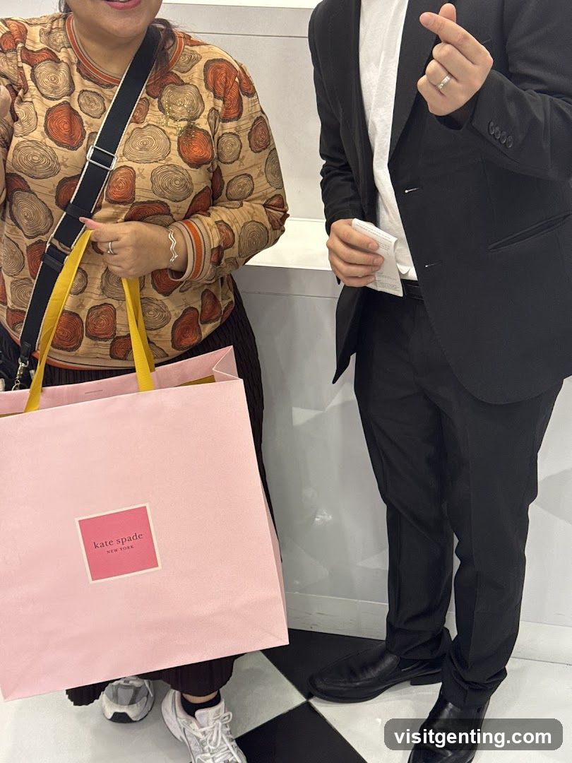 Shopping Bag with Kate Spade Logo