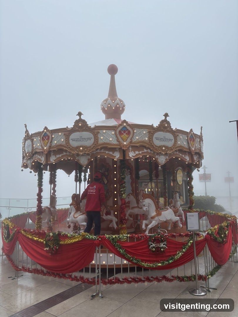 Carousel in Fog