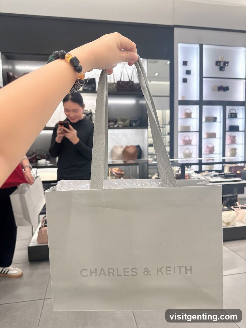 Shopping Bag with Charles & Keith Logo