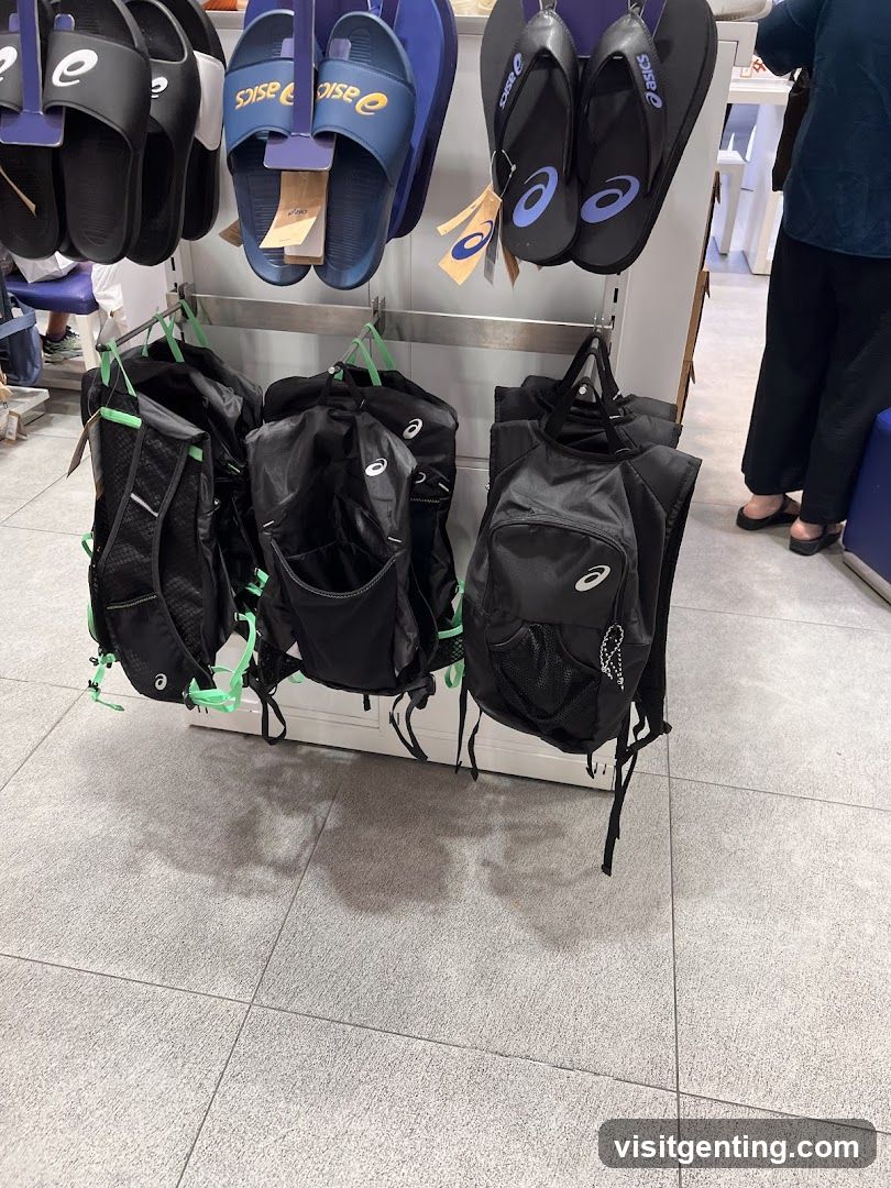 Asics Footwear and Backpacks