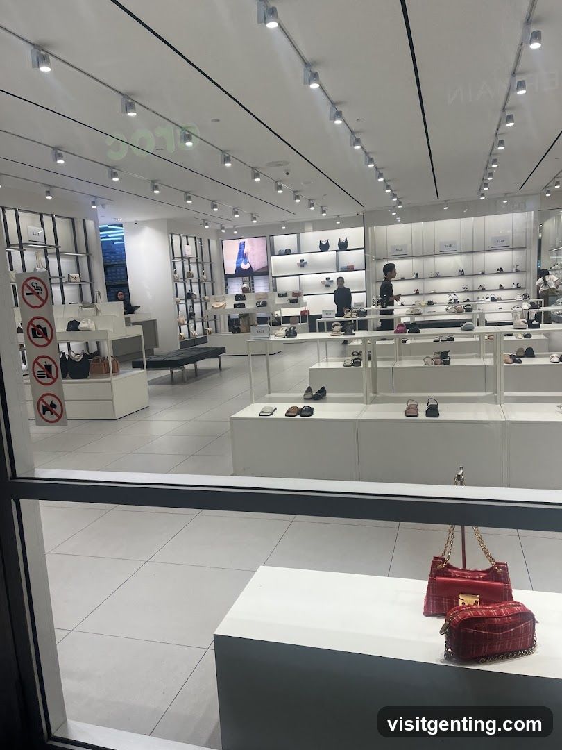 Store Interior with Handbags and Shoes
