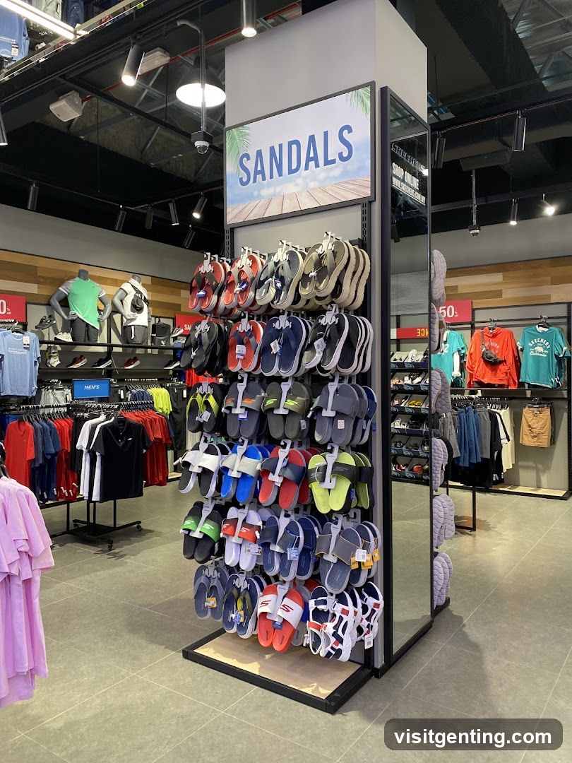 Sandals Display