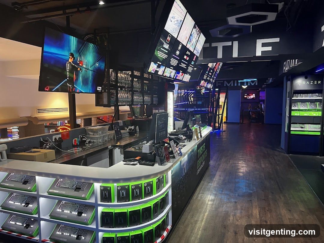 Esports Gaming Center Counter