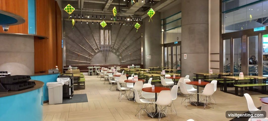 Modern Food Court Seating Area