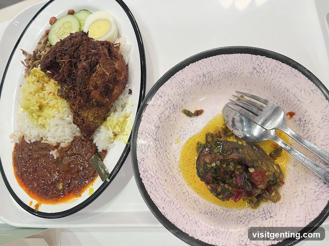 Nasi Lemak and Fried Chicken