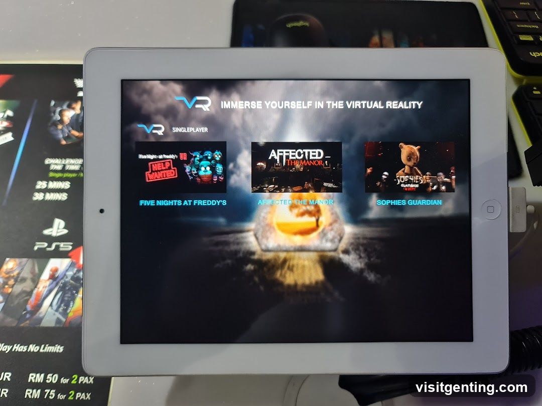 VR Games on Tablet