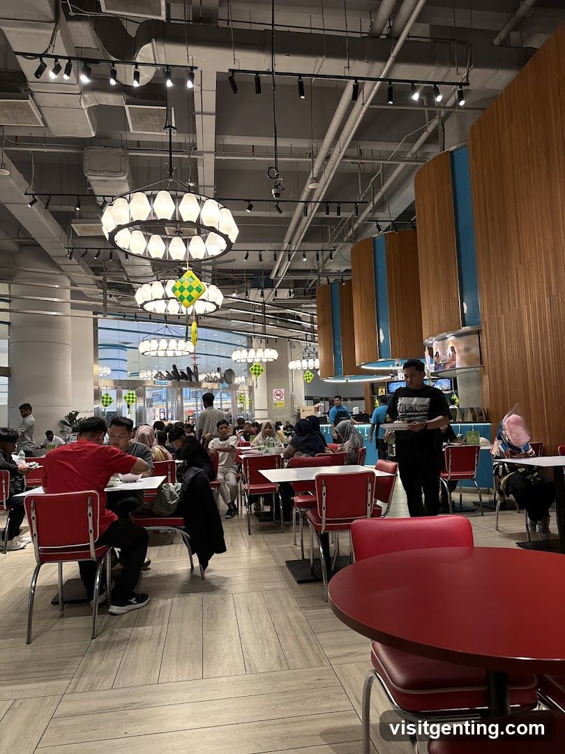 Busy Food Court
