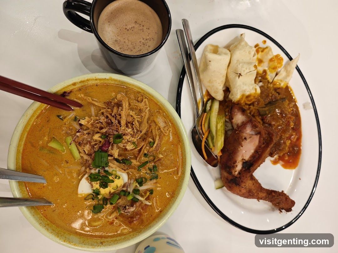 Laksa and Chicken Rice