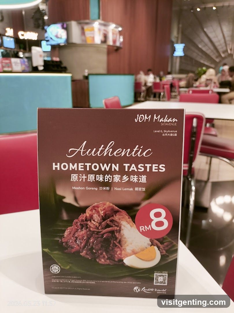 JOM Makan Authentic Hometown Tastes Menu