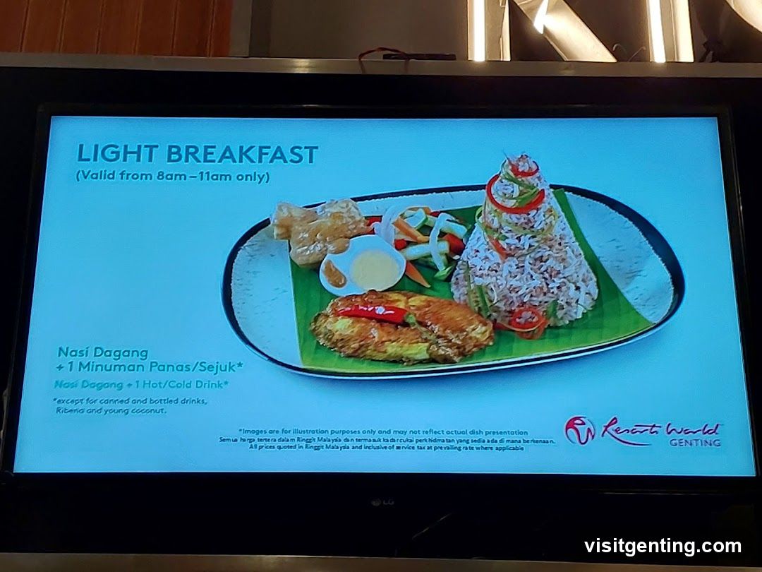 Light Breakfast Menu