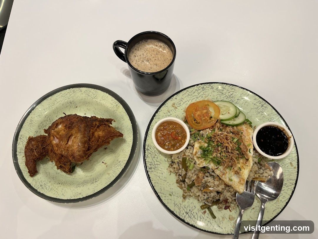 Fried Chicken and Nasi Goreng