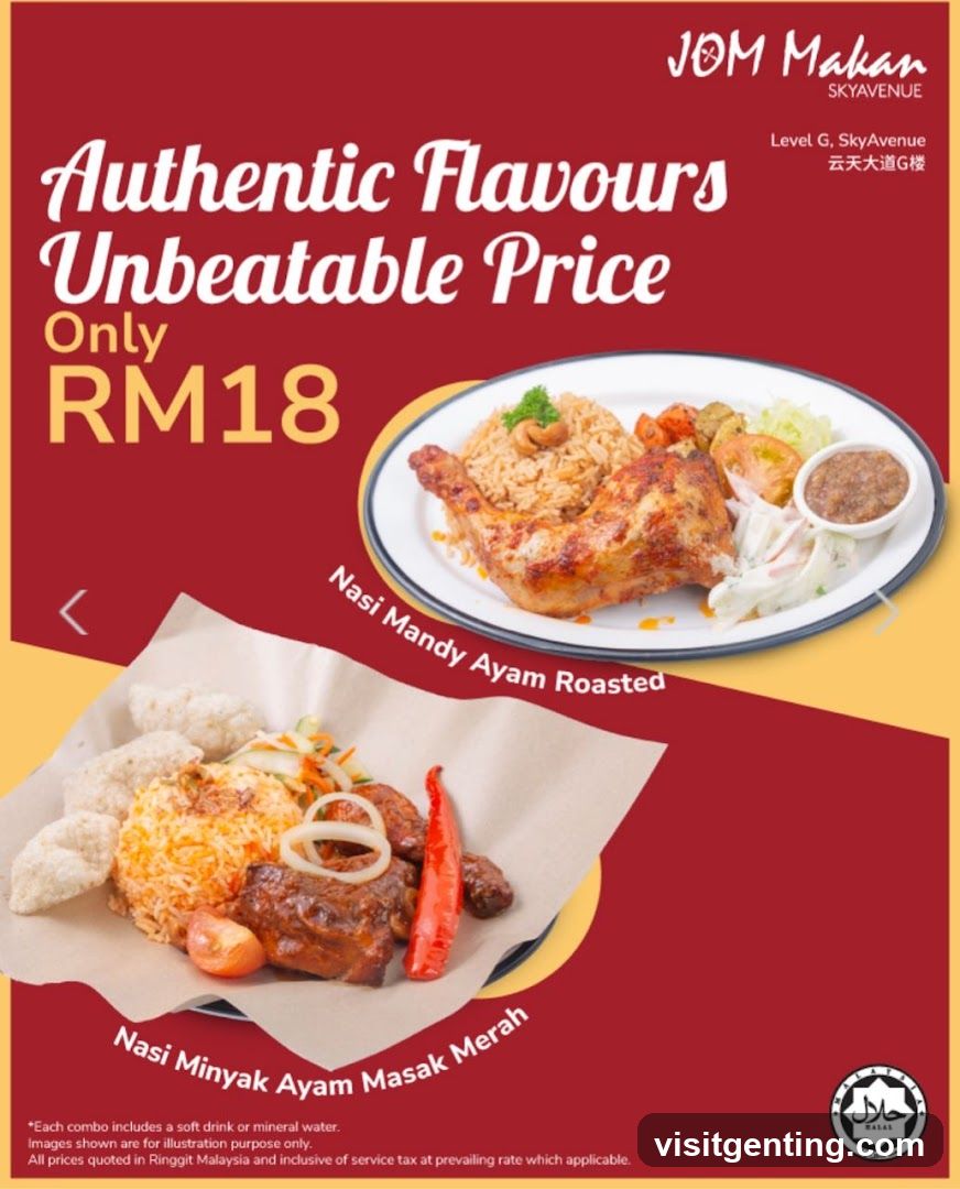 JOM Makan Authentic Flavours Unbeatable Price RM18