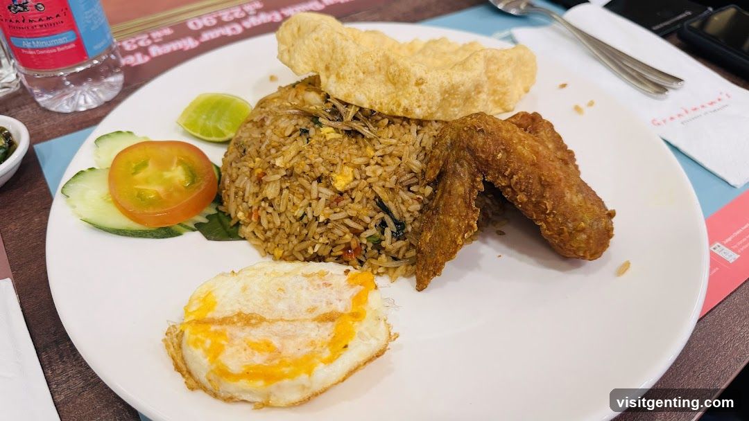 Fried Rice with Chicken Wing and Fried Egg