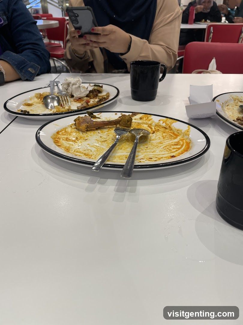 Messy Plates After Meal
