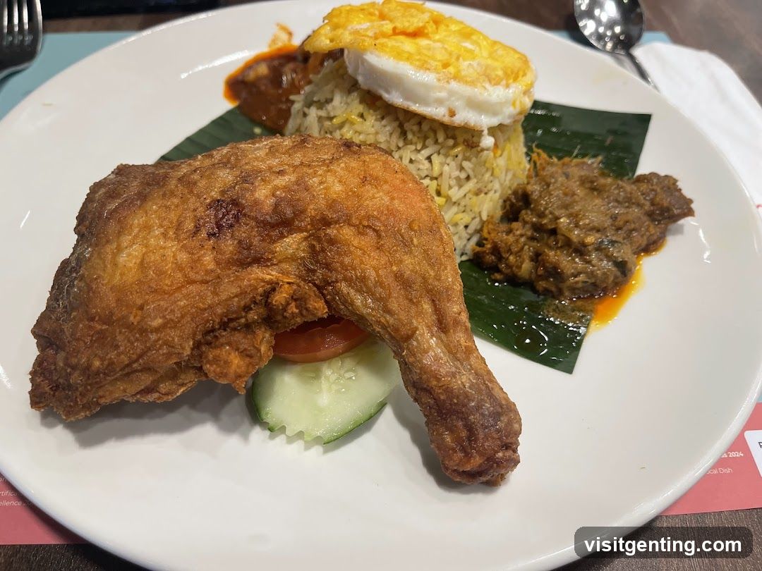 Fried Chicken and Rice Dish