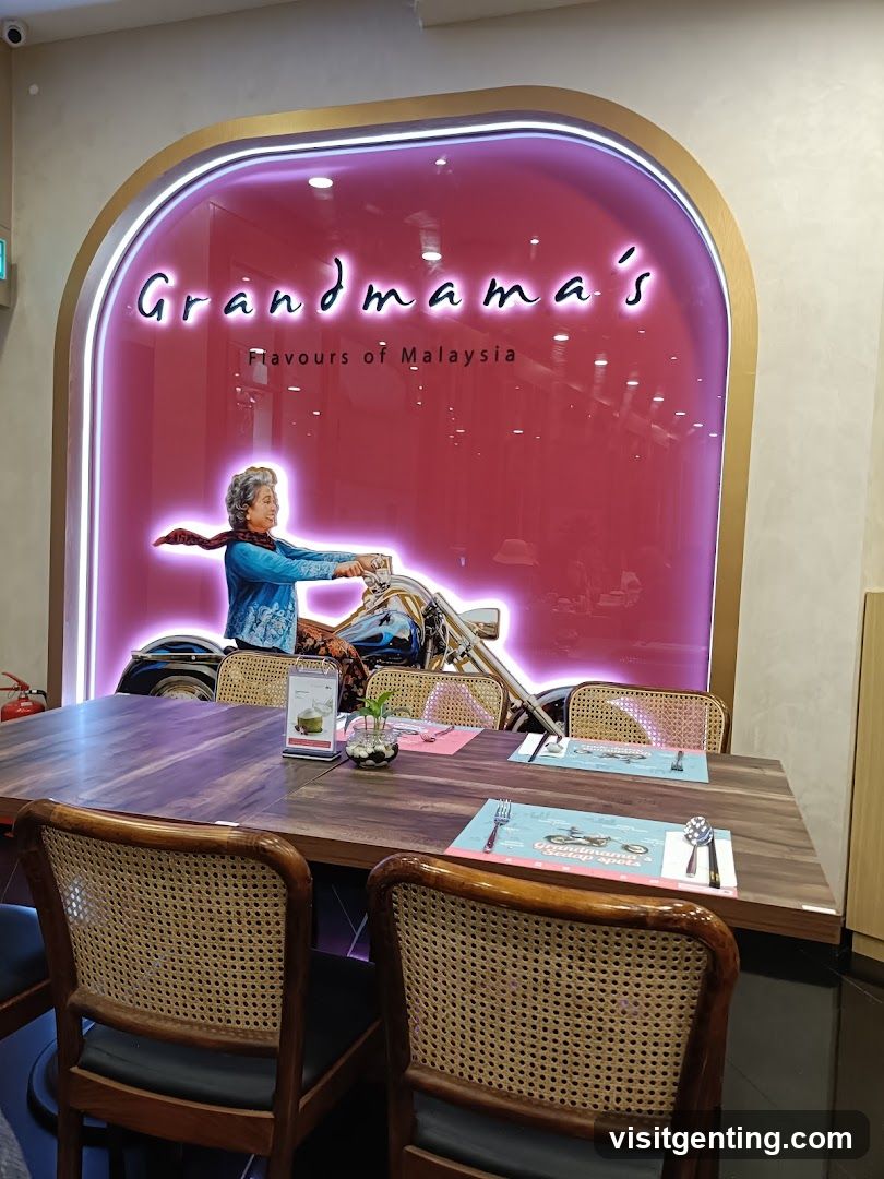 Grandma's Flavours of Malaysia Dining Area