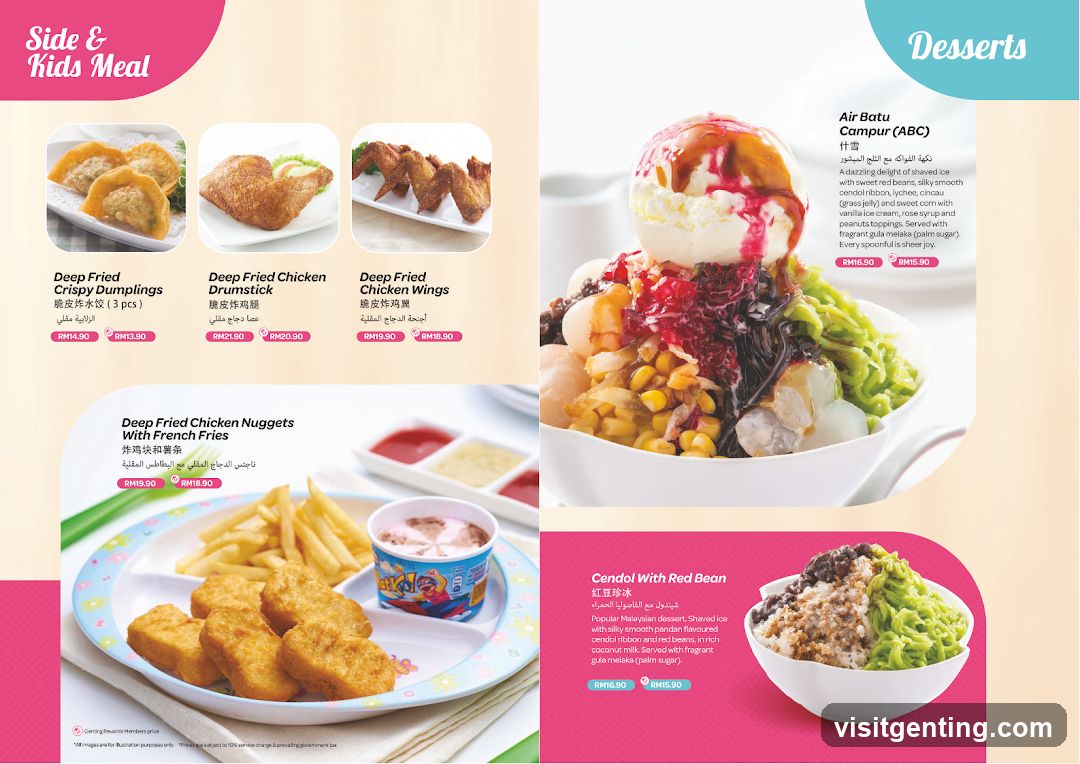 Side & Kids Meal and Desserts