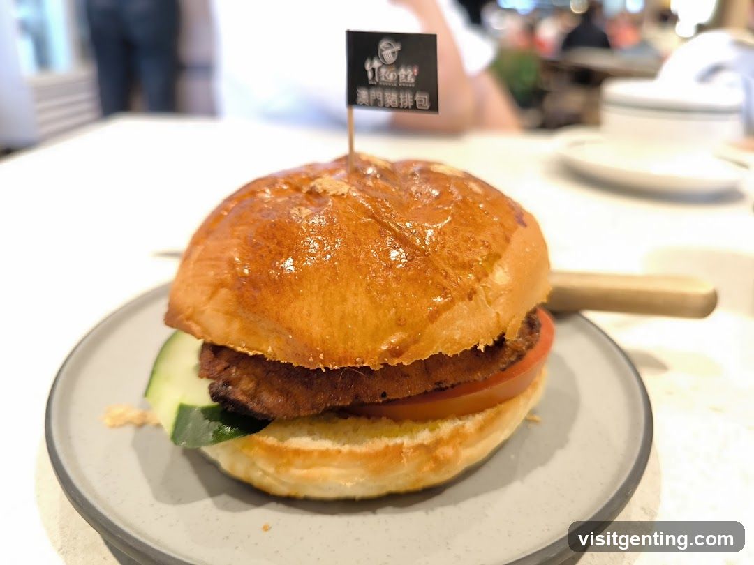 Burger with Cucumber and Tomato