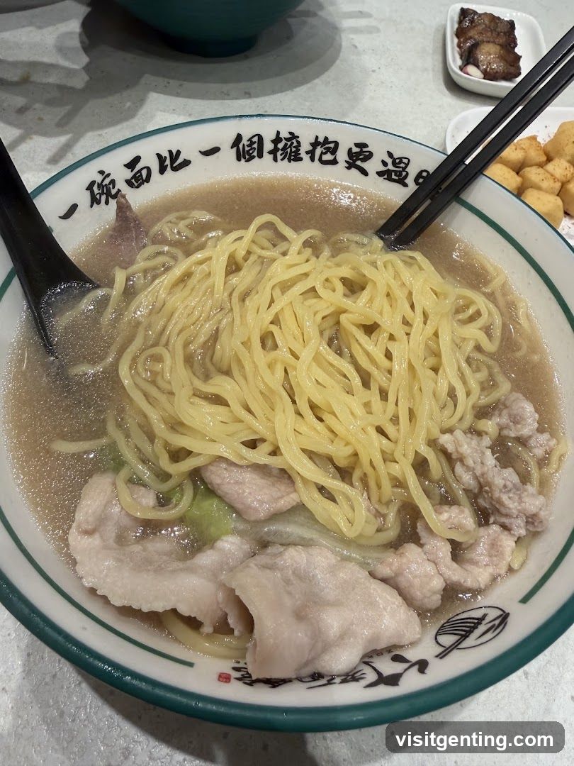 Noodle Soup with Sliced Pork