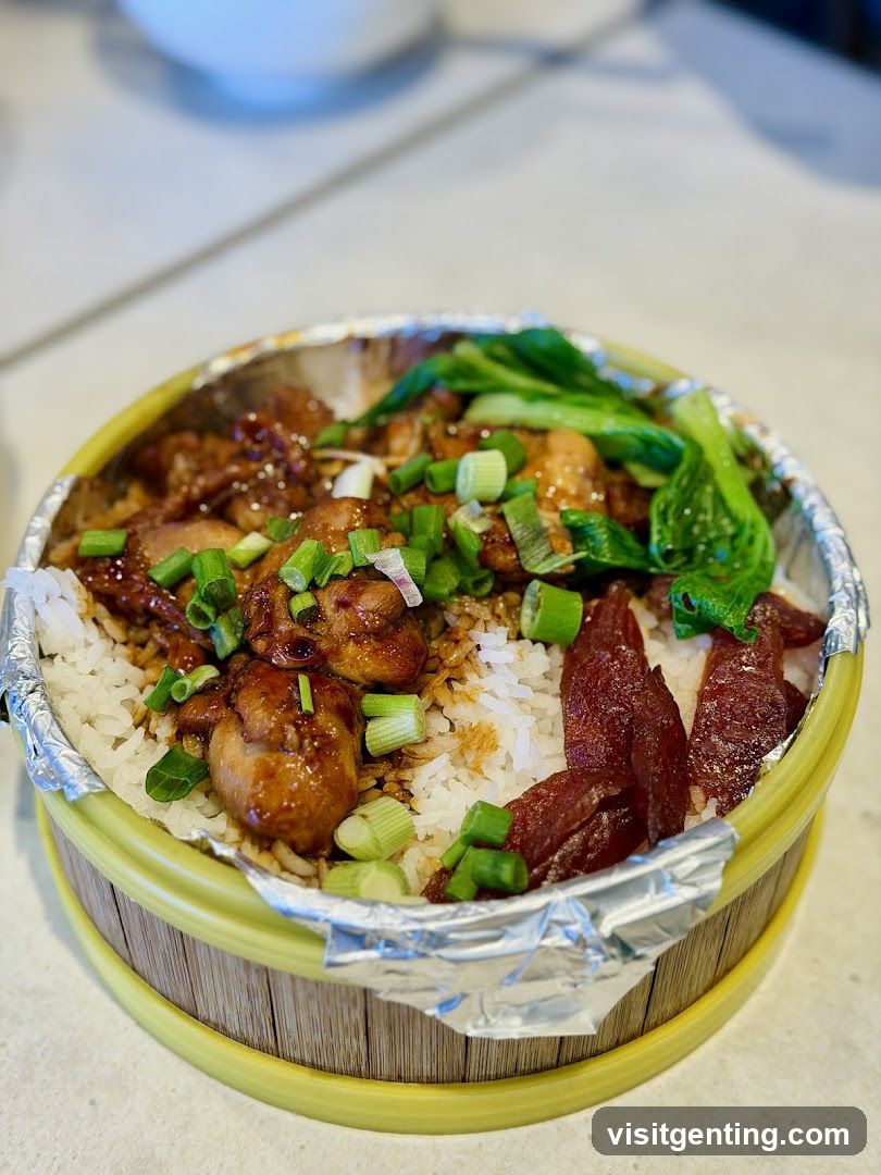 Steamed Rice with Chicken and Sausage