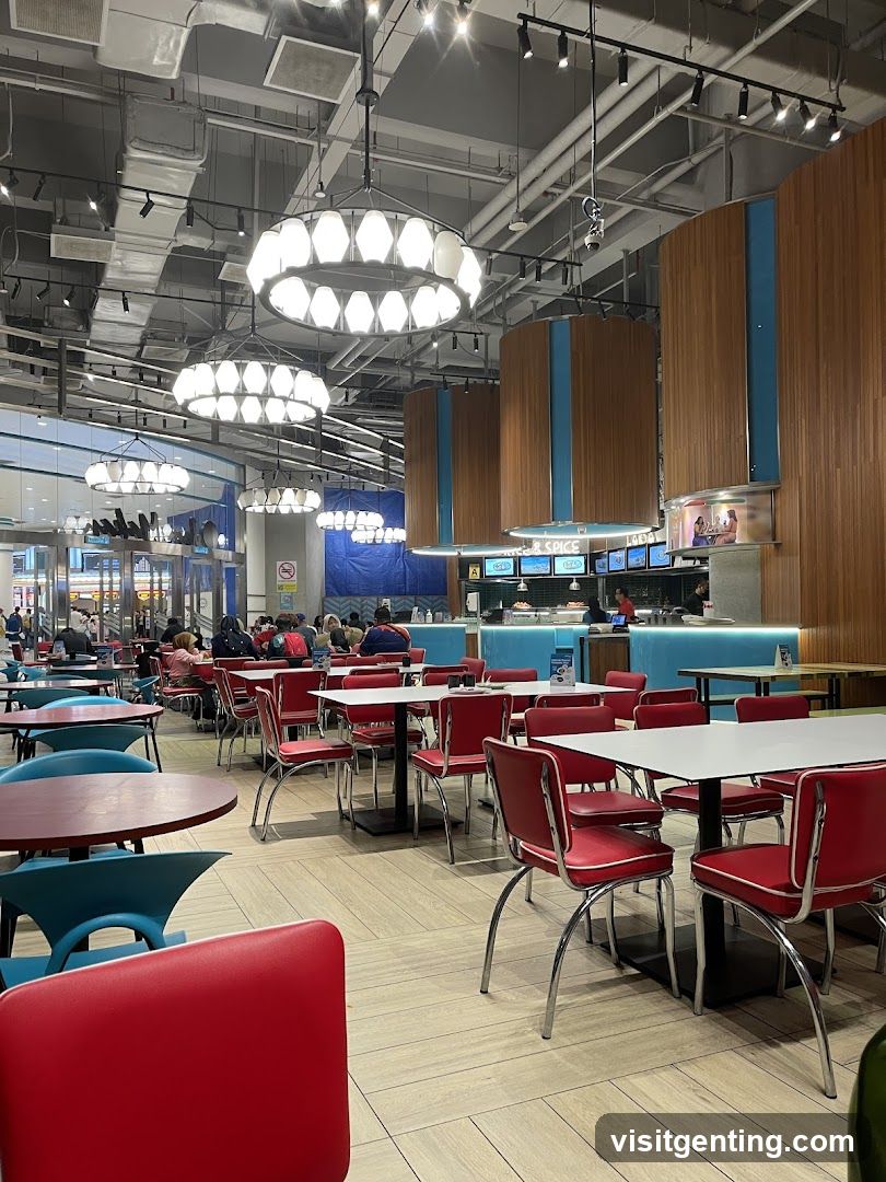 Diner-style seating area