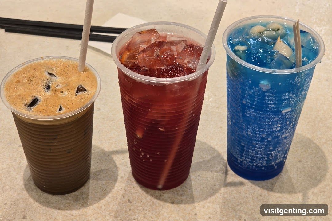 Three Iced Drinks