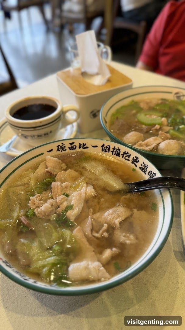 Noodle Soup and Coffee