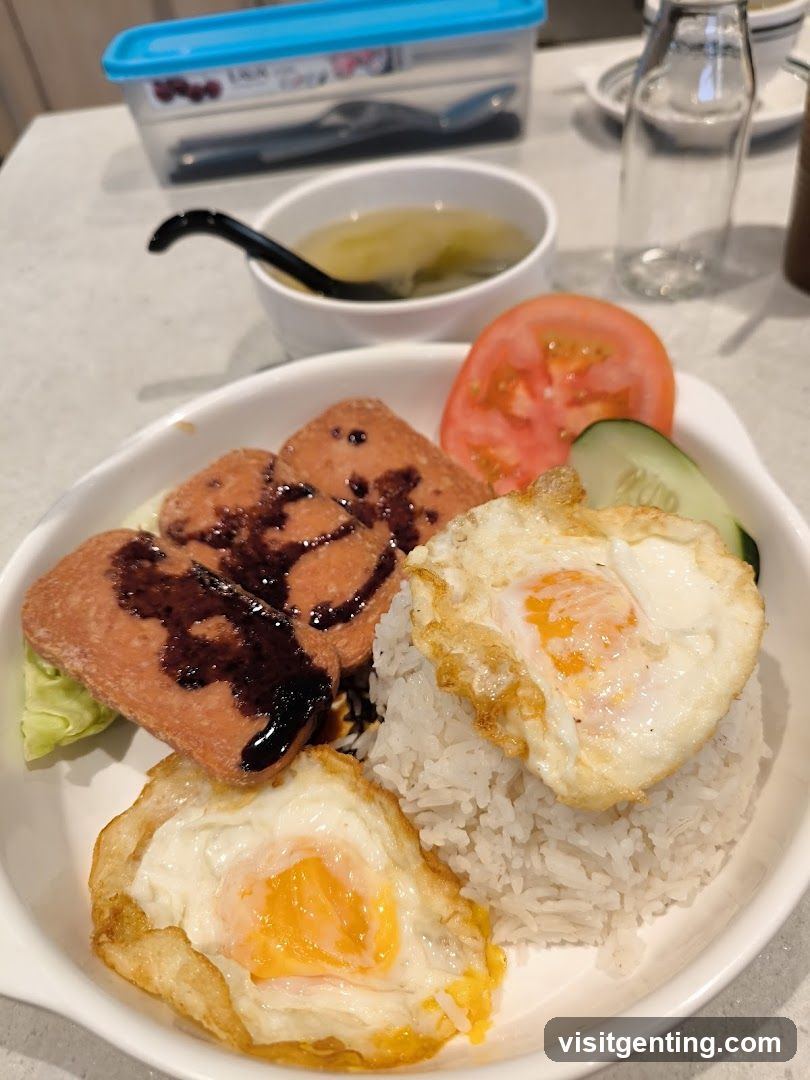 Spam and Egg Rice Plate