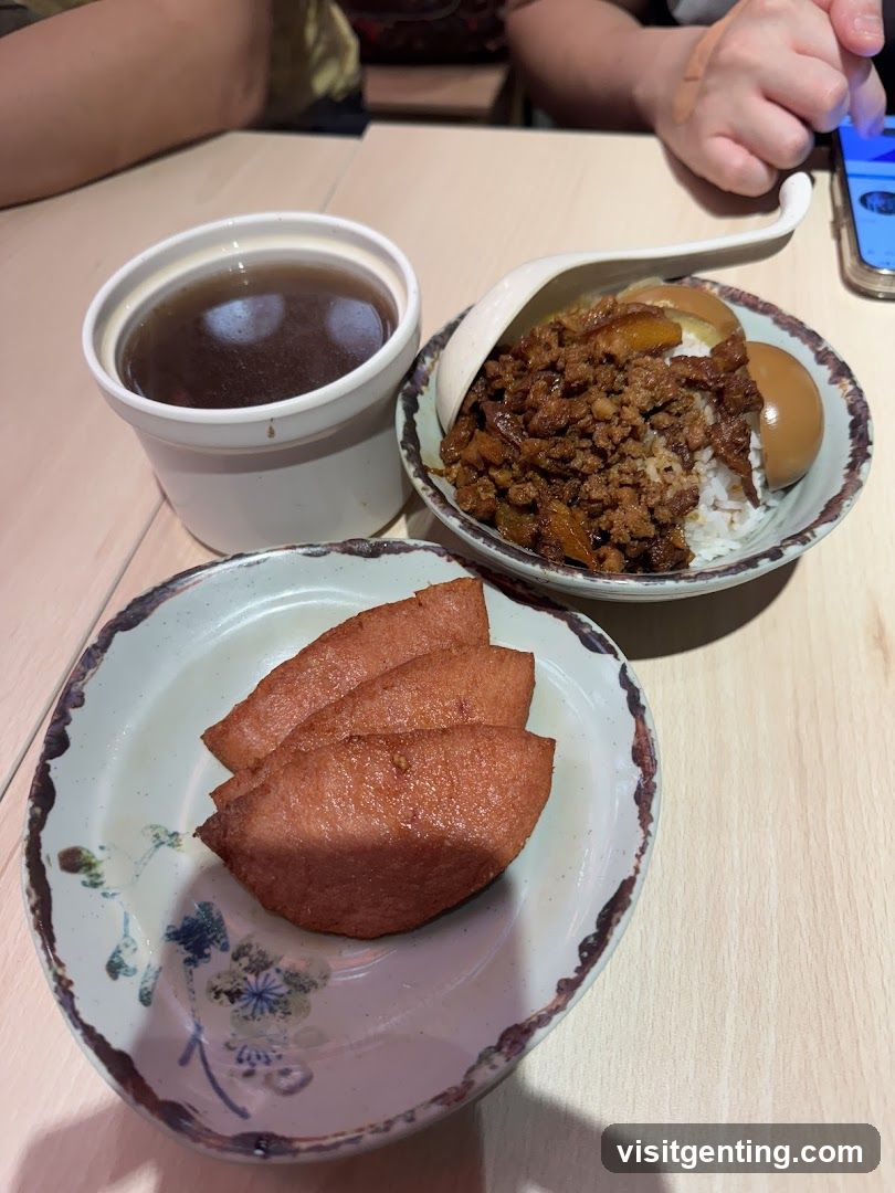 Braised Pork Rice with Side Dishes