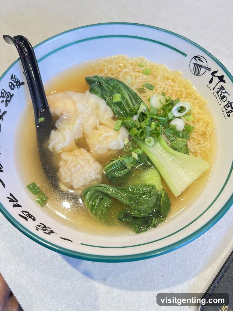Wonton Noodle Soup