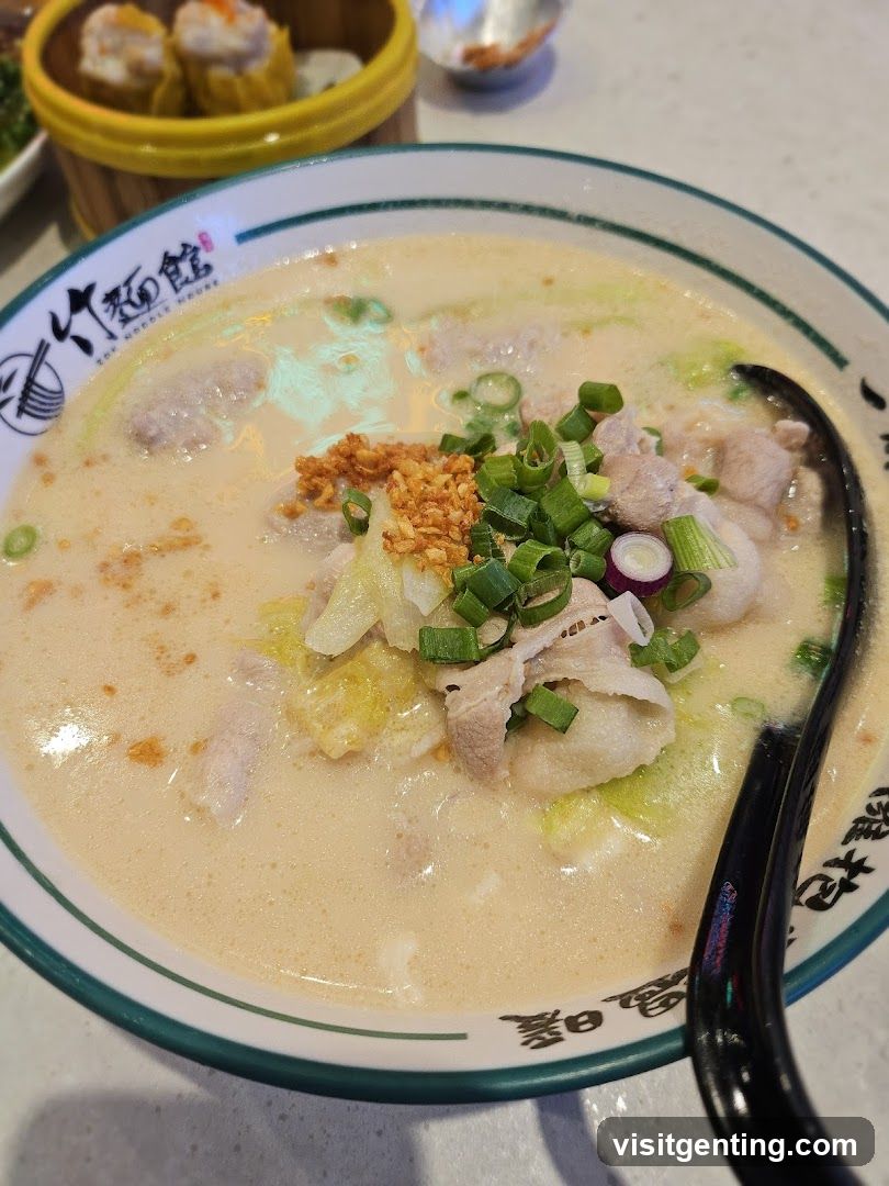 Noodle Soup with Pork and Vegetables