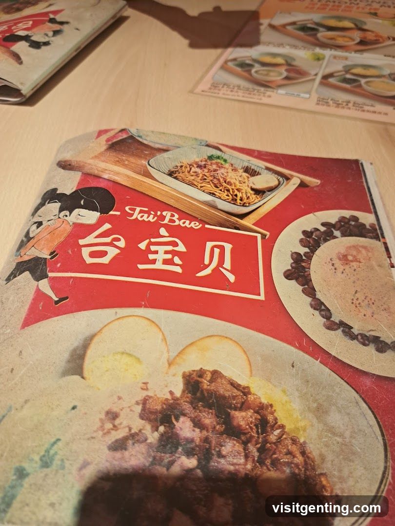 Tai Bae Menu