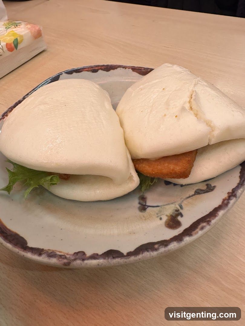 Two Steamed Buns with Filling